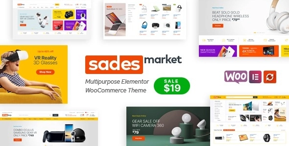 SadesMarket Multipurpose WordPress Theme 1.0.1 GPL Theme