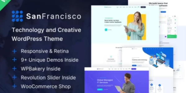 San Francisco Creative WordPress Theme 1.12 GPL Theme