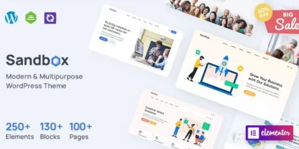 Sandbox Modern Multipurpose WordPress Theme 1.1.6 GPL Theme