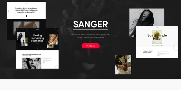 Sanger Personal Portfolio for Creatives WordPress Theme 1.2.0 GPL Theme