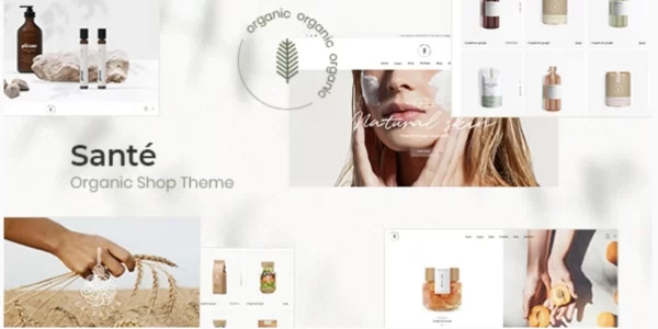 Santé Organic Shop WordPress Theme 1.3.1 GPL Theme