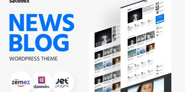 Satellex News Blog Multipurpose Classic WordPress Theme 1.0.1 GPL Theme
