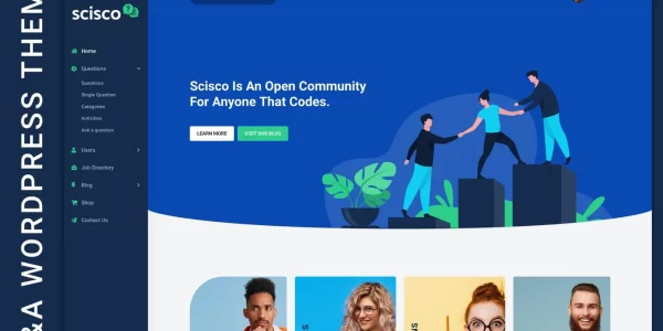 Scisco Questions and Answers WordPress Theme 1.5.1 GPL Theme