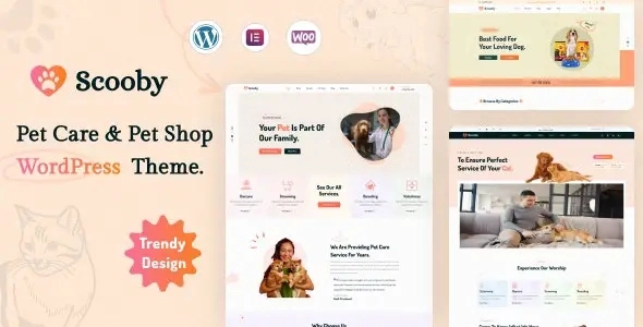 Scooby Pet Care and Pet Shop WordPress Theme 1.0.0 GPL Theme