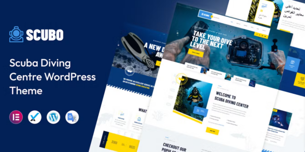 Scubo Scuba Diving Centre WordPress Theme 1.0 GPL Theme