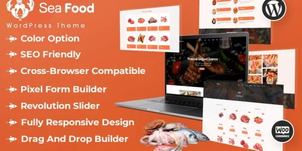 Seafood And Meat Store WordPress Theme 1.0.0 GPL Theme