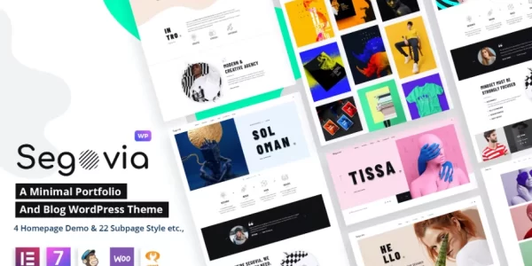 Segovia A Minimal Portfolio And Blog Theme 1.5.4 GPL Theme