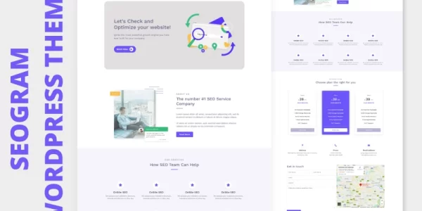 Seogram One Page WordPress Theme 1.0.0 GPL Theme