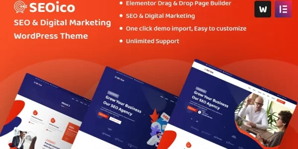 Seoico SEO Digital Marketing WordPress Theme 1.0.0 GPL Theme