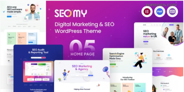 Seomy Digital Marketing SEO Agency WordPress Theme + RTL 1.0.6 GPL Theme