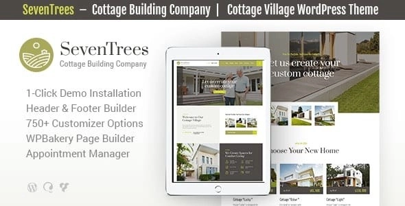SevenTrees | Real Estate Property WordPress Theme 1.0.2 GPL Theme