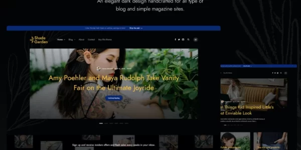 Shade Garden Blog Creative Blog WordPress Theme 1.0.0 GPL Theme