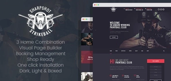 SharpShot Responsive WordPress Theme 1.0 GPL Theme