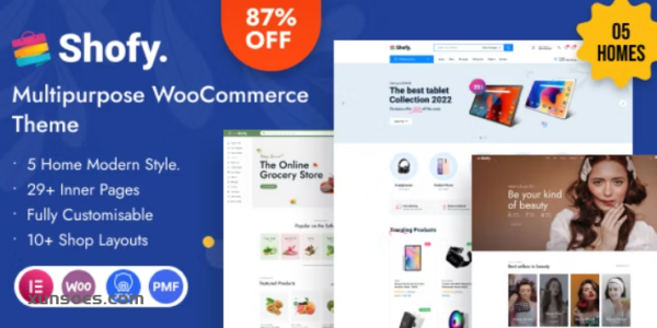 Shofy Highly Customizable WooCommerce WordPress Theme + RTL 1.1.4 GPL Theme