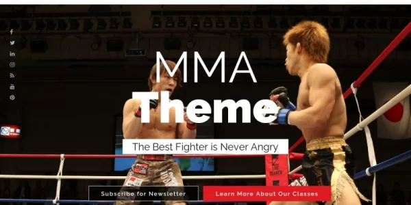 ShogunPro MMA WordPress Theme 1.0.0 GPL Theme