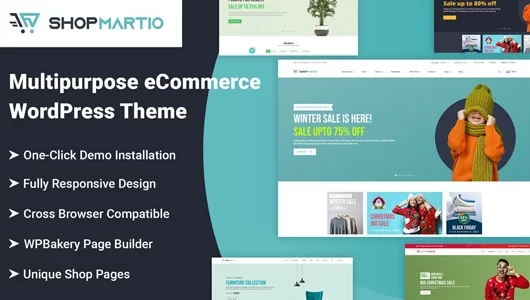 Shopmartio – Multipurpose eCommerce WordPress Theme 1.0.0 GPL Theme