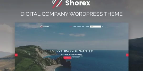 Shorex Digital Multipurpose Modern WordPress Elementor Theme WordPress Theme 1.0.0 GPL Theme