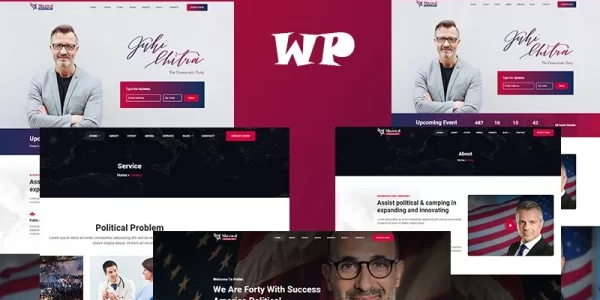 Shrewd Political Responsive WordPress Theme 2.0.0 GPL Theme