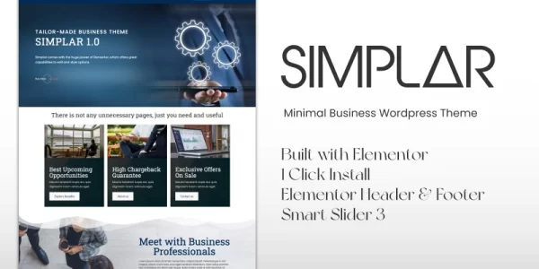 Simplar Award Winning Minimal Business WordPress Theme WordPress Theme 1.0.0 GPL Theme