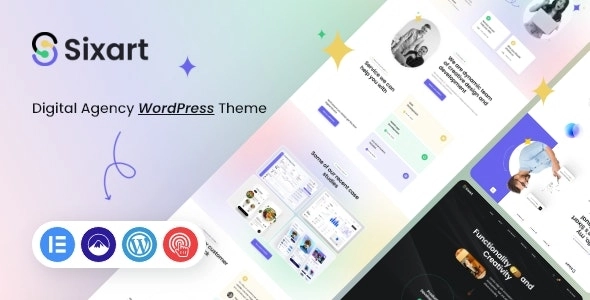 Sixart Digital Agency WordPress Theme 1.0.1 GPL Theme