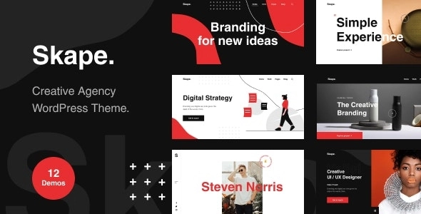 Skape Creative Modern Agency WordPress Theme 1.0.0 GPL Theme