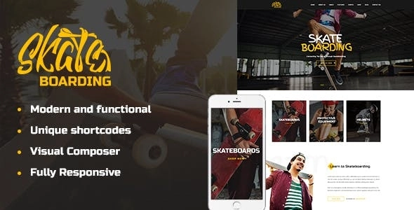 Skateboarding Community Store WordPress Theme 1.1 GPL Theme