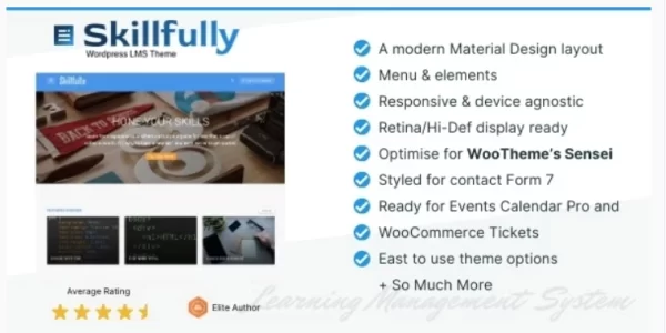 Skillfully A Learning Management System (LMS) Theme 2.0.4 GPL Theme