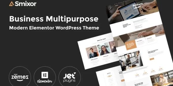 Smixor Business Multipurpose Modern WordPress Elementor Theme WordPress Theme 1.0.0 GPL Theme