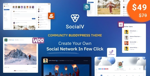 SocialV Social Network and Community BuddyPress Theme 2.0.4 GPL Theme