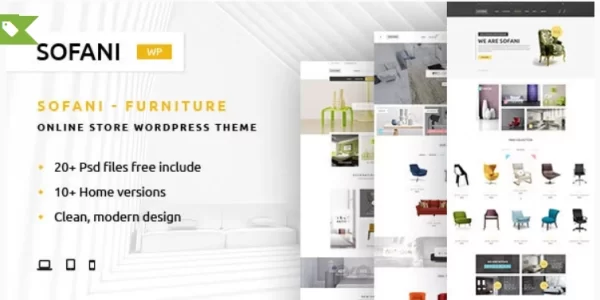 Sofani Furniture Store WooCommerce WordPress Theme 1.7.1 GPL Theme