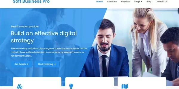 Soft Business Pro Clean and Modern WordPress Business Theme WordPress Theme 1.6 GPL Theme