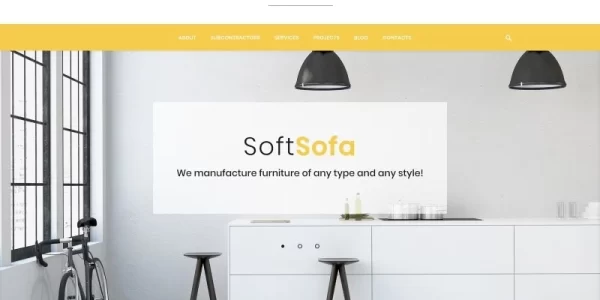 Soft Sofa Furniture Manufacturing Company WordPress Theme 1.0.0 GPL Theme