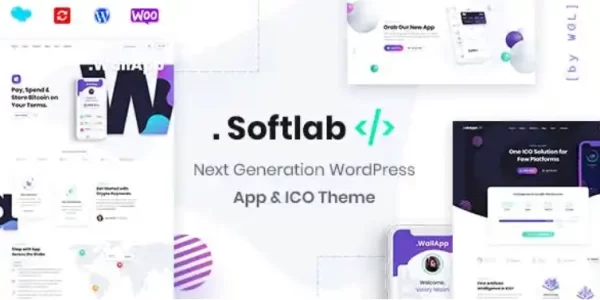 Softlab Startup and App WordPress Theme 1.3.4 GPL Theme