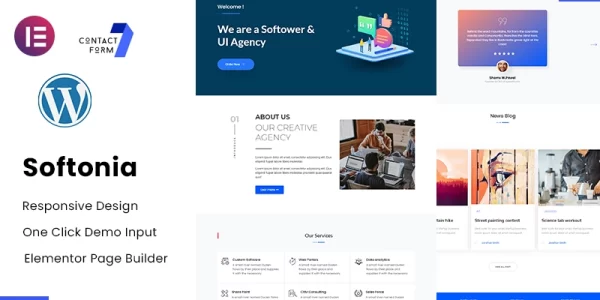 Softonia IT and Business Consulting WordPress Theme 1.0.1 GPL Theme