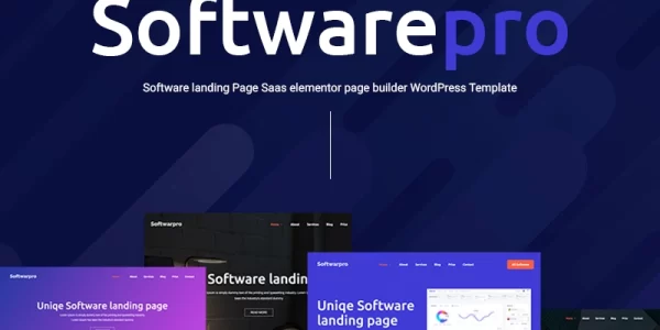 Softwarepro Software Landing Page Sass WordPress Theme 1.0.0 GPL Theme