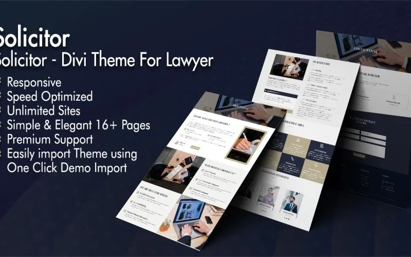 Solicitor Divi WordPress Theme For Lawyer 1.0 GPL Theme