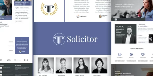 Solicitor Law Business Responsive WordPress Theme 2.3 GPL Theme