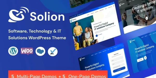 Solion Technology IT Solutions WordPress Theme 1.1.6 GPL Theme