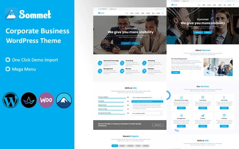 Sommet Corporate Business WordPress Theme 1.0 GPL Theme