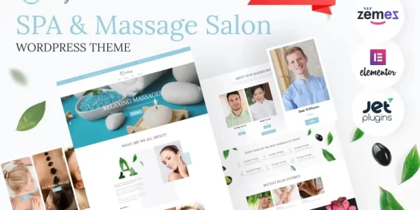 Soothery SPA Massage Salon Responsive WordPress Theme 1.0.2 GPL Theme