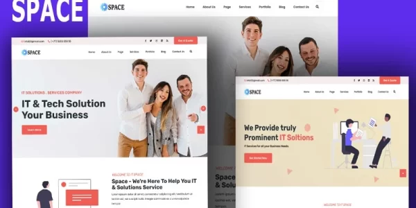 Space- Technology IT Solutions WordPress Theme WordPress Theme 1.0.1 GPL Theme
