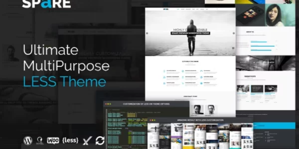 Spare Ultimate MultiPurpose LESS Theme 1.7 GPL Theme