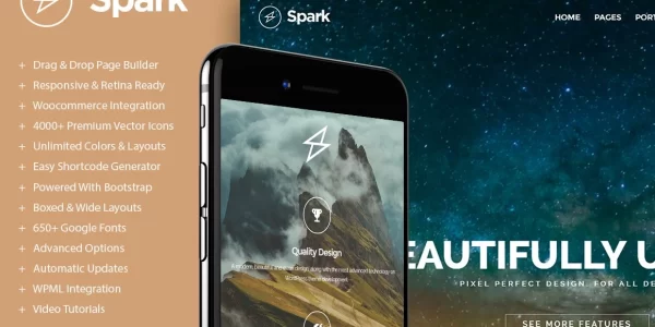Spark Drag Drop WordPress Theme 5.3.6 GPL Theme