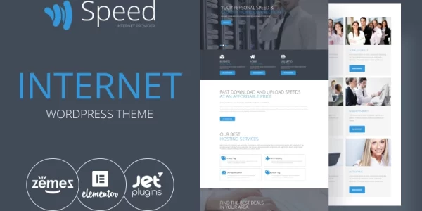 Speed Internet Theme with Elementor Builder WordPress Theme 1.0.0 GPL Theme