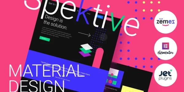 Spektive Legible And Neat Material Design WordPress Theme 1.0.0 GPL Theme