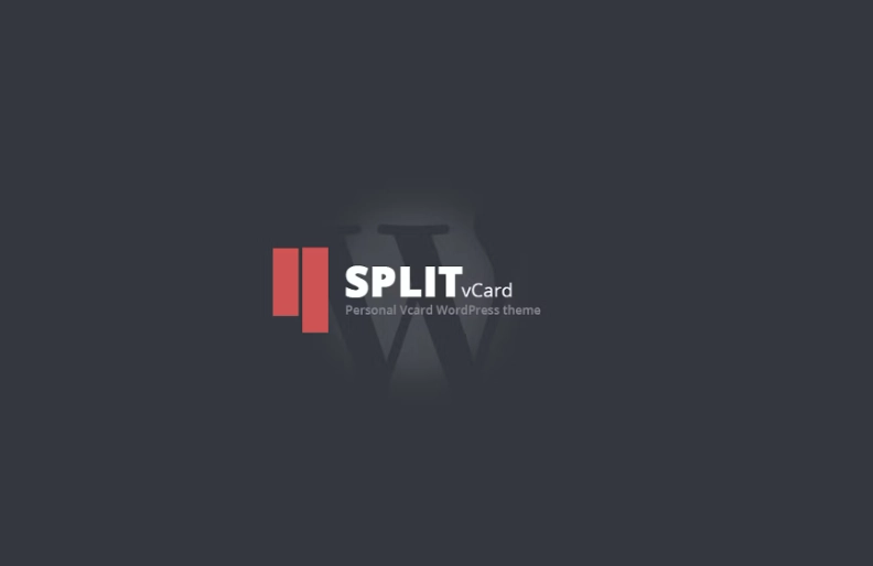 Split : WordPress CV/Vcard Template 1.0 GPL Theme
