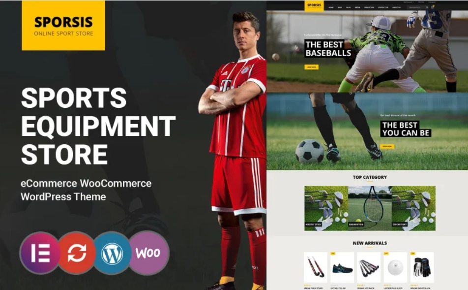 Sporsis – Sport and Game WooCommerce Theme 1.0 GPL Theme