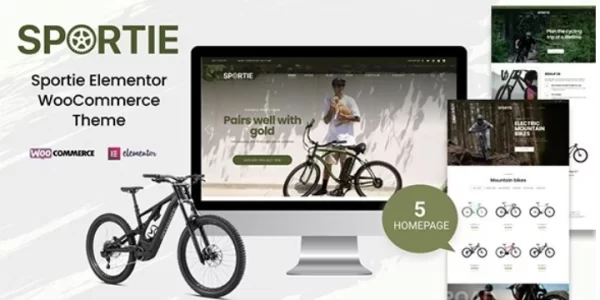 Sportie Elementor WooCommerce Theme 1.0.5 GPL Theme