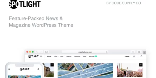 Spotlight Fast News Magazine WordPress Theme 1.7.2 GPL Theme