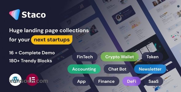 Staco SaaS Startup Business WordPress Theme 1.0.0 GPL Theme
